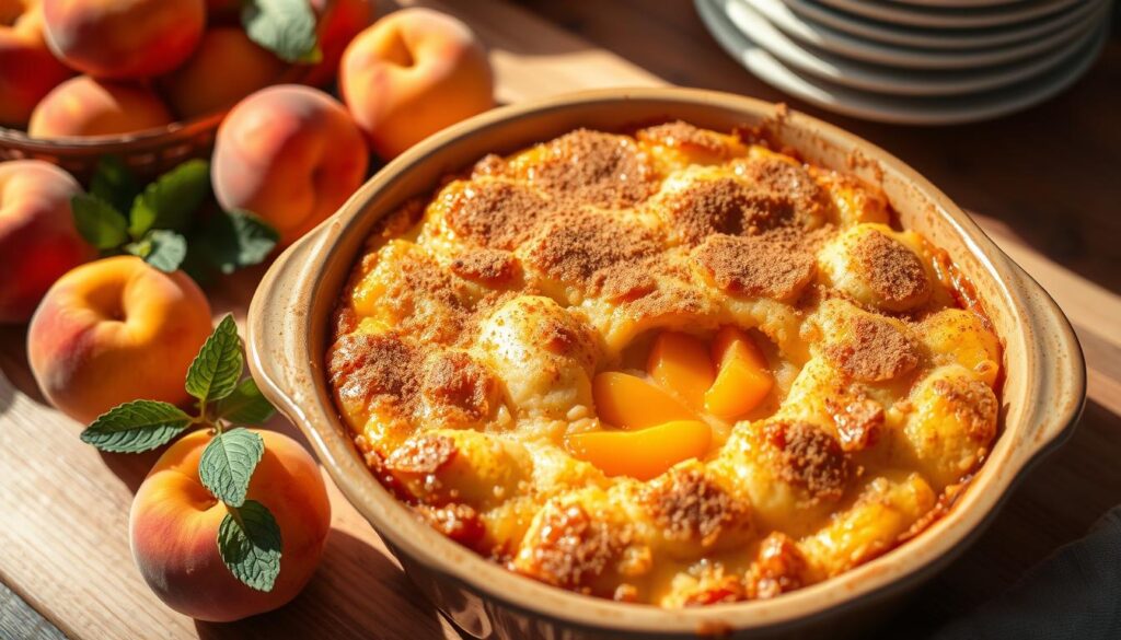 peach cobbler dump cake