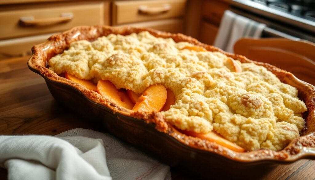 peach cobbler dump cake